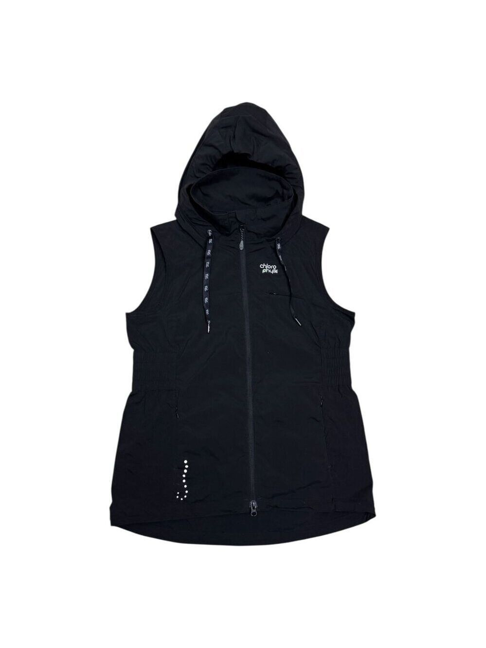 CHLOROPHYLLE Lightweight IMPULSION Hooded Windbreaker Running Vest Womens Medium